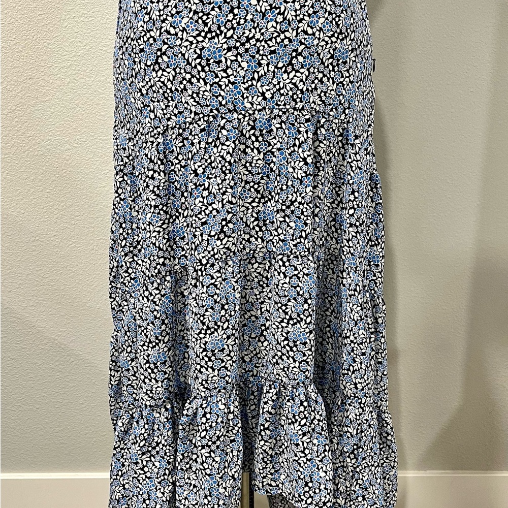 Floral Blue and White Women's Skirt